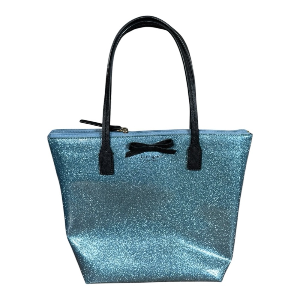 Kate Spade Blue Glitter Tote Bag
